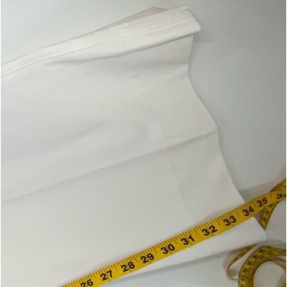 NWOT | Derek Lam 10 Crosby | Robertson Flare Trousers | White/Gold | Size 18 - Picture 14 of 16